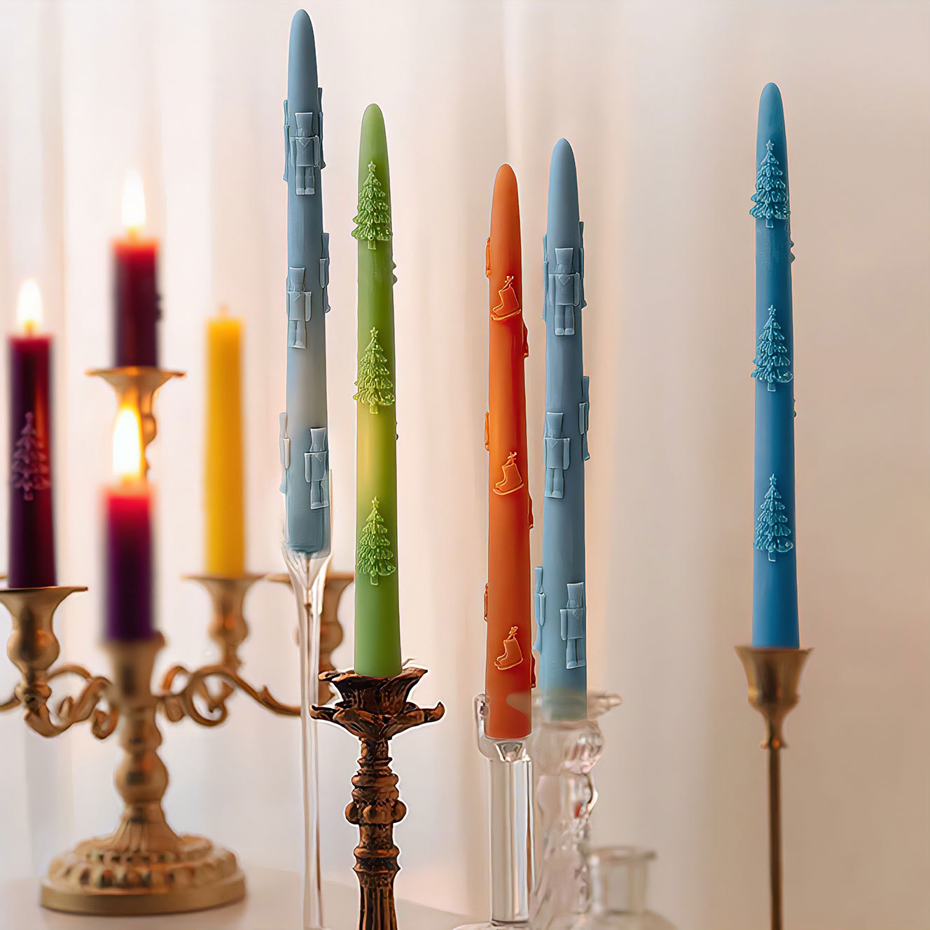 Perfume Fragrance Stick - Forma Silikonowa Świeca Długa Świąteczna DIY